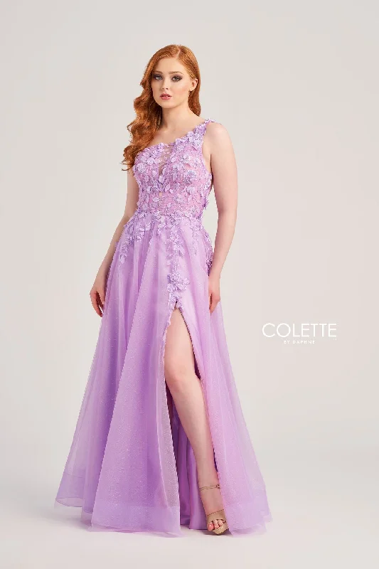 Colette CL5124 Long Formal Applique Prom Dress