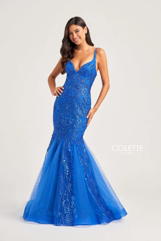 Colette CL5109 Glitter Prom Long Formal Mermaid Dress