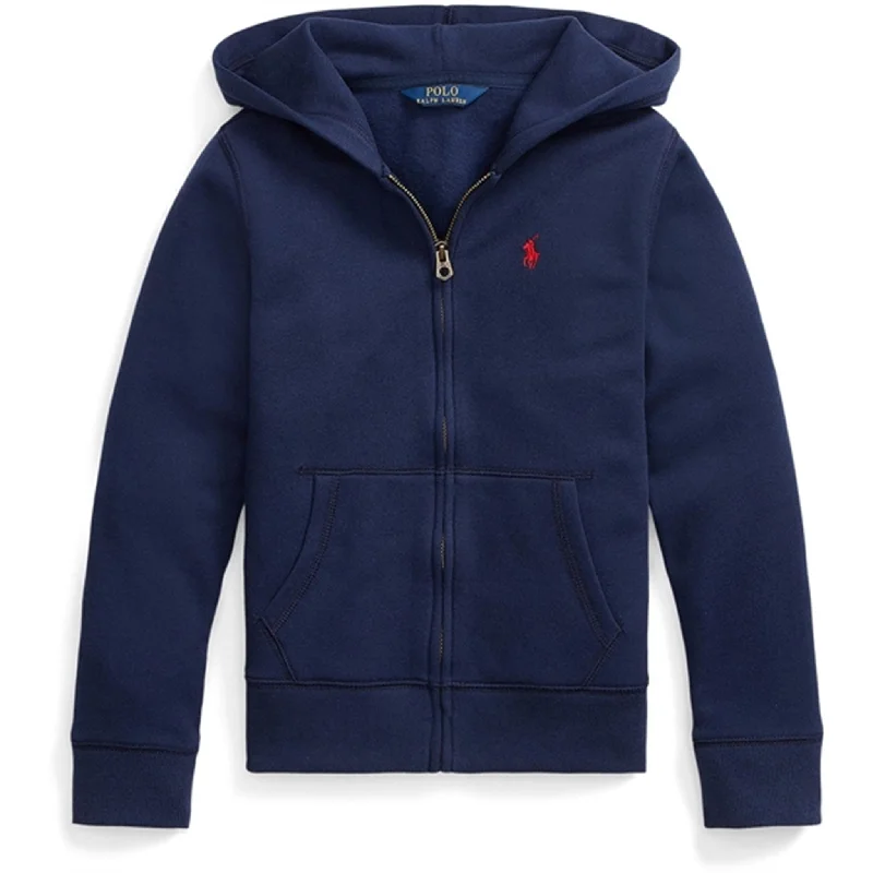 Polo Ralph Lauren Girls Full Zip Hoodie Newport Navy