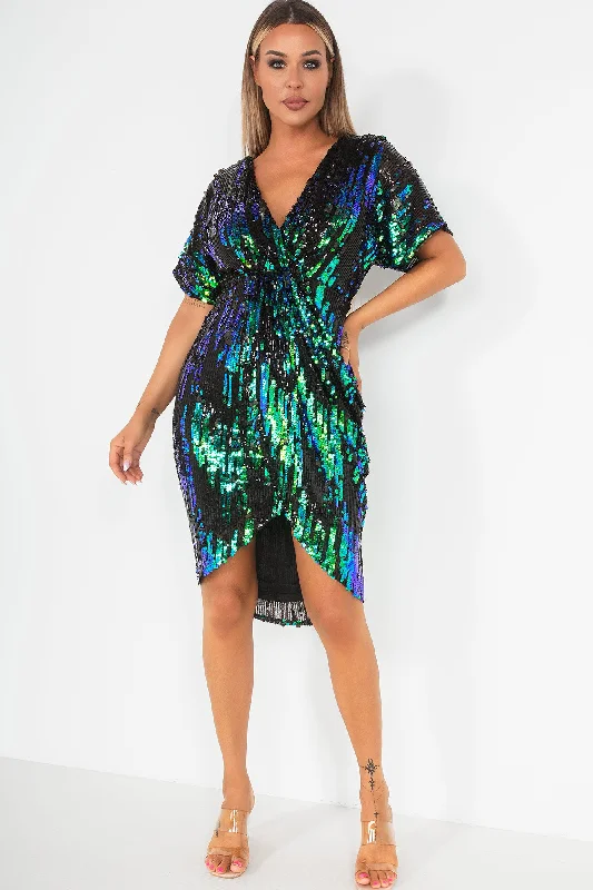 Novah Black Sequin Dress