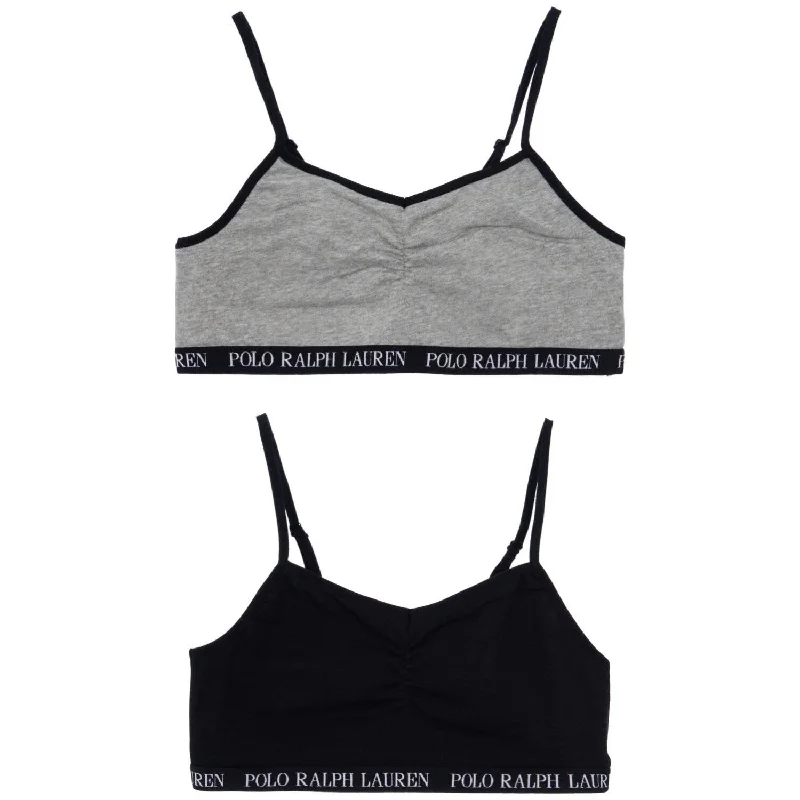 Polo Ralph Lauren Polo Black Solid 2 Pack Bralettes