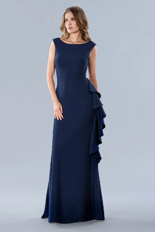 Stella Couture 23362 Long Formal Ruffle Prom Dress