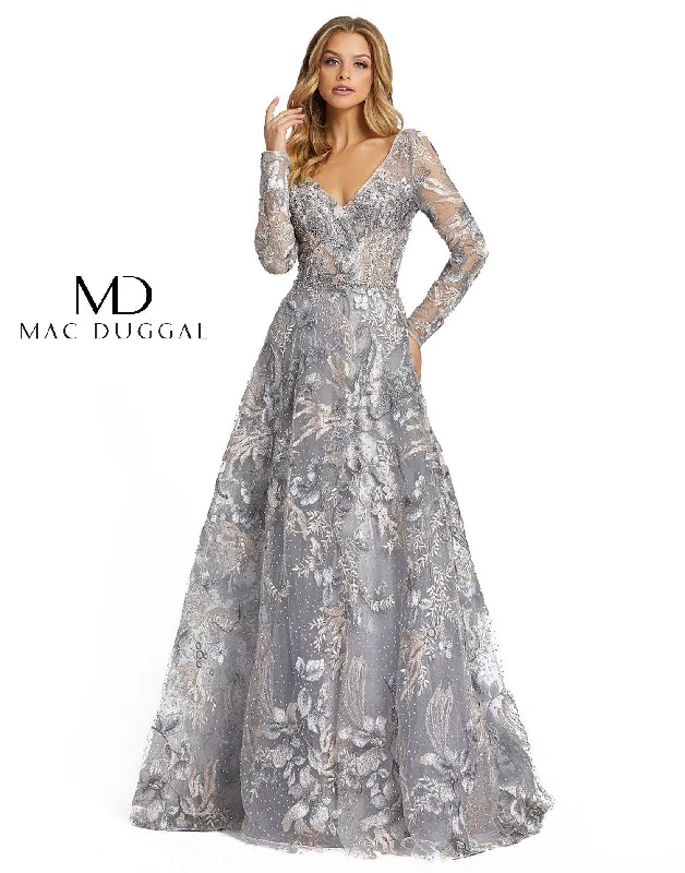 Mac Duggal 20214 Long Sleeve Formal Evening Dress