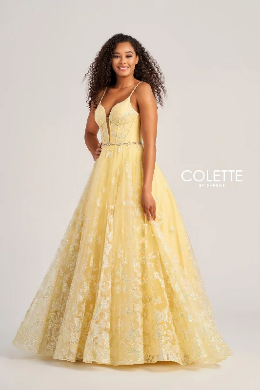 Colette CL5233 Long Glitter Formal Prom Dress