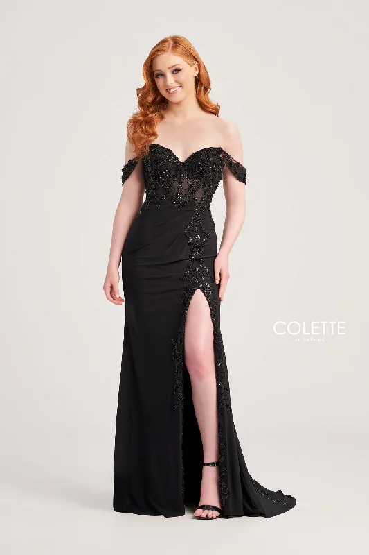 Colette CL5276 Long Prom Beaded Formal Mermaid Dress