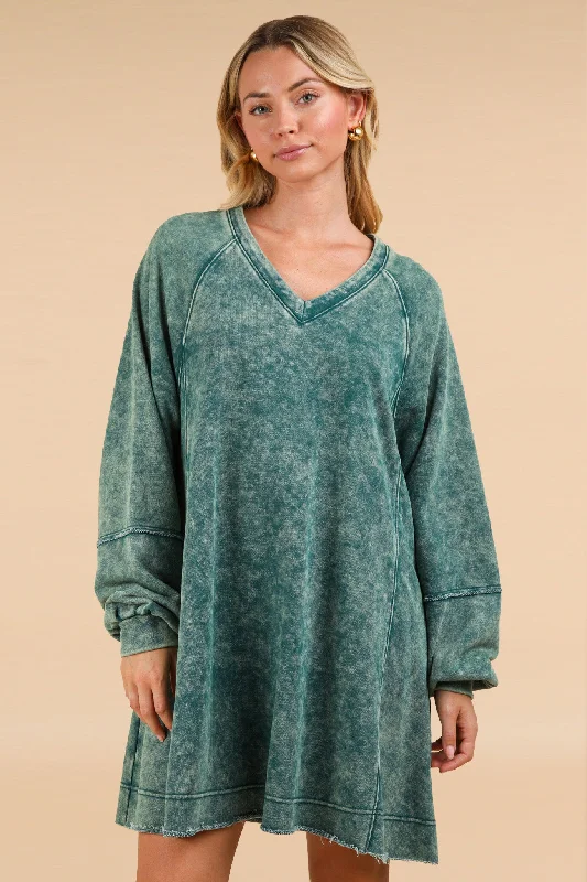 Casual Mineral Wash Dress