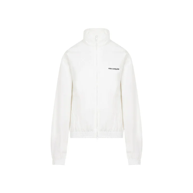 BALENCIAGA Elegant White Tracksuit Jacket