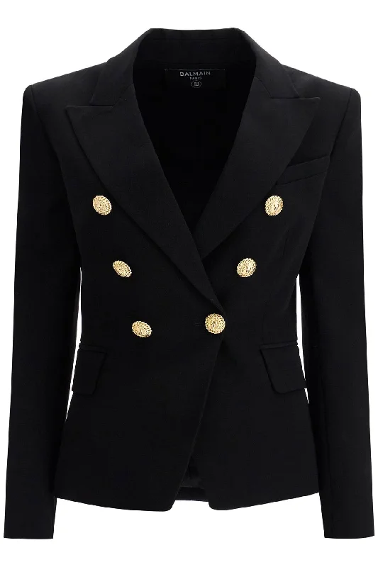 BALMAIN Elegant Six-Button Double-Breasted Jacket