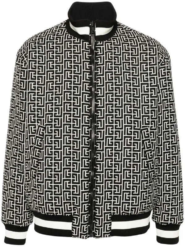 BALMAIN Reversible Monogram Bomber Jacket