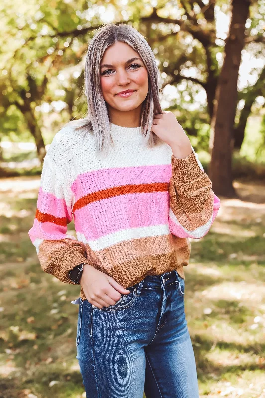 Beth Color Block Sweater