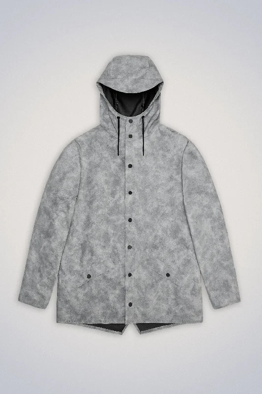 Distressed Grey Rain Jacket