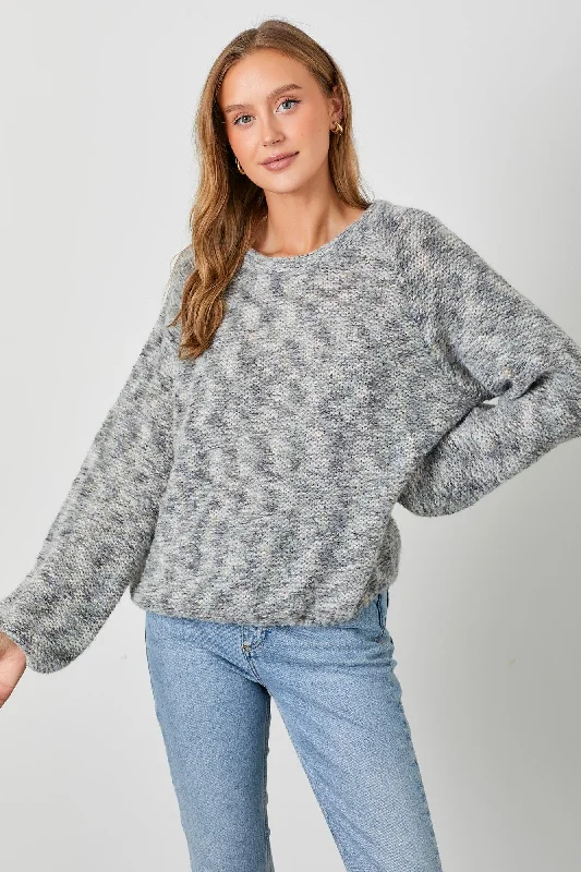 Grey Multi-Colored Sweater