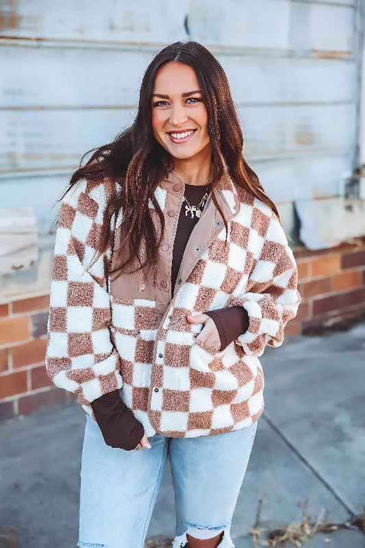 Teddy Checkered Jacket