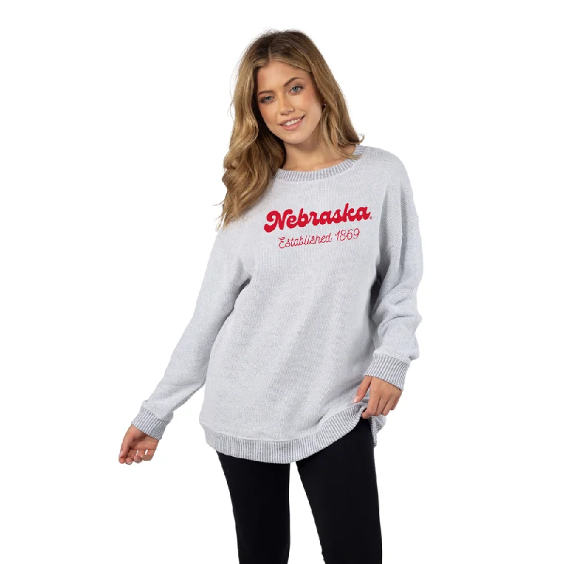 Women's Nebraska Huskers Plus Warm Up Sweater Fleece