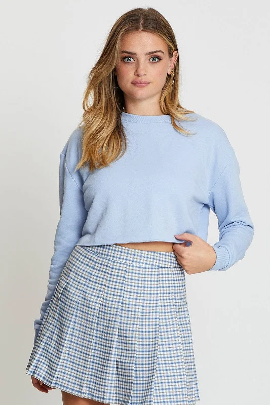 Blue Long Sleeve Sweat