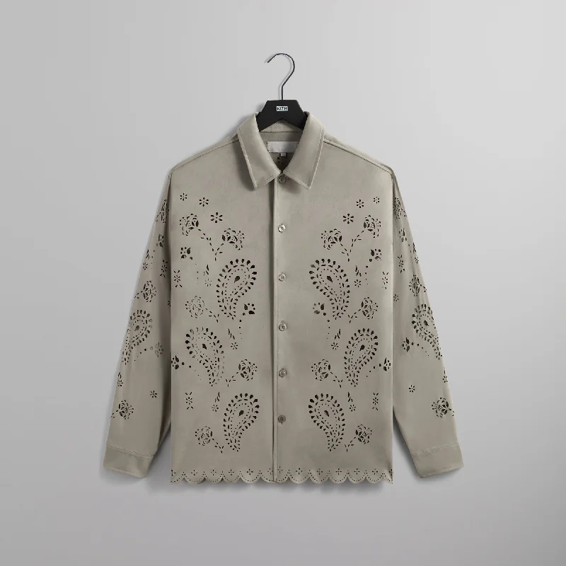 Kith Isaac Microsuede Long Sleeve Buttondown - Region