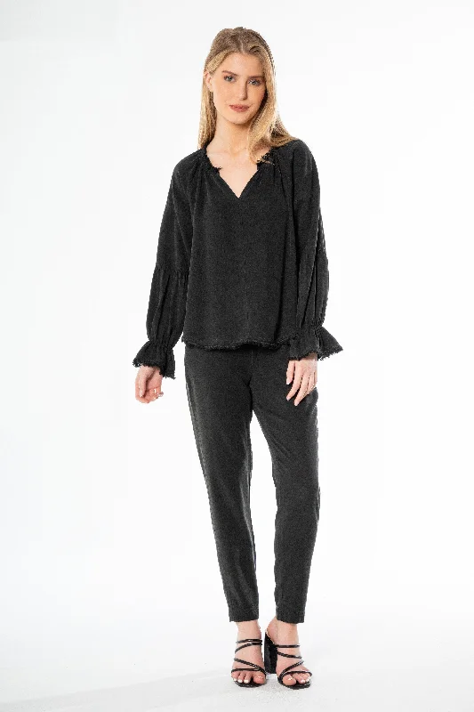 Long Sleeve Peasant Top