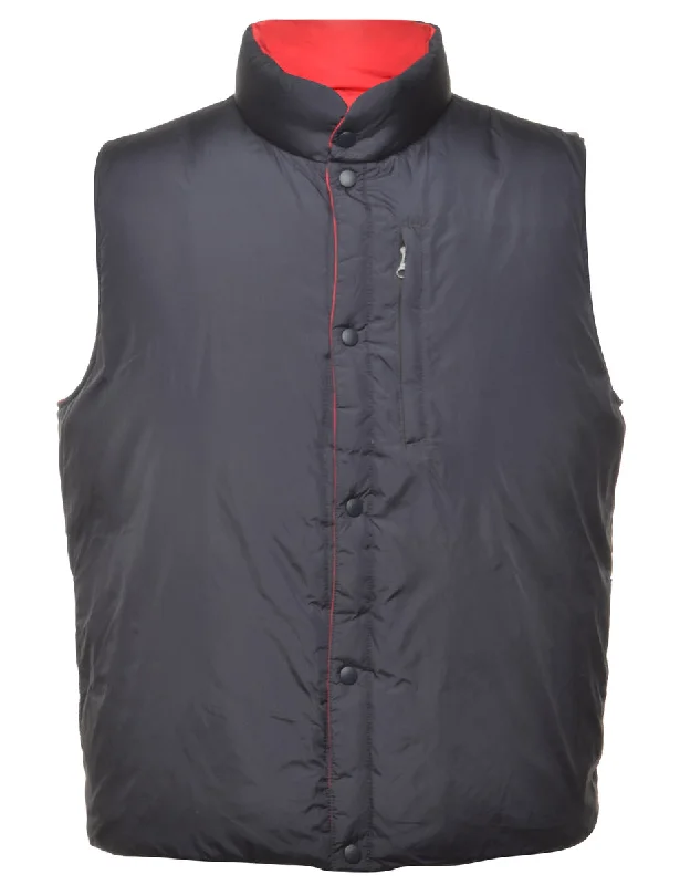 Navy Classic Puffer Vest - L