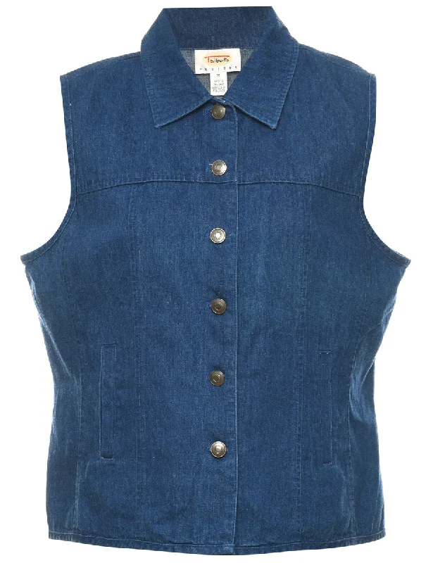 Talbots Denim Jacket Vest - M