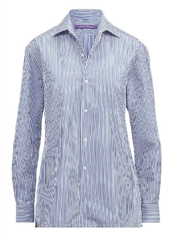 Bengal Stripe Shirt In Blue