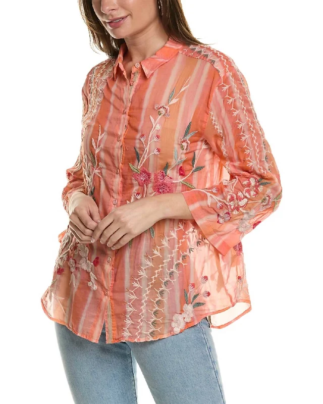 Cherri Kimono Sleeve Shirt In Multi