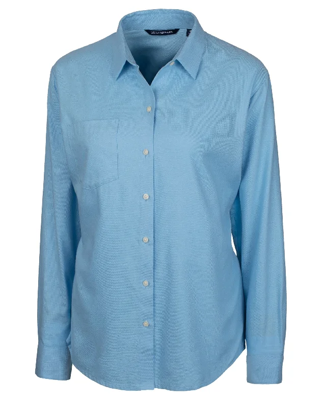 Cutter & Buck Ladies' Windward Twill Long Sleeve Shirt