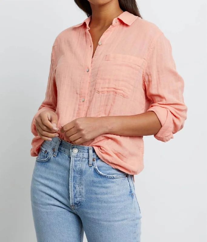 Ellis Shirt In Peach