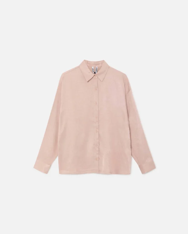 Flowy Long-Sleeved Shirt In Pink