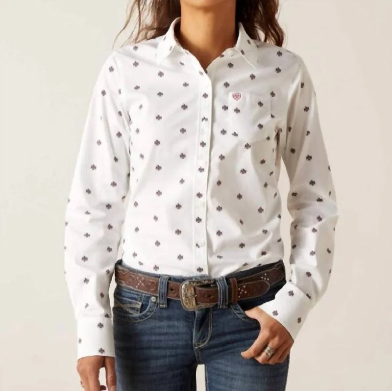 Kirby Stretch Shirt In Thunderbird Print