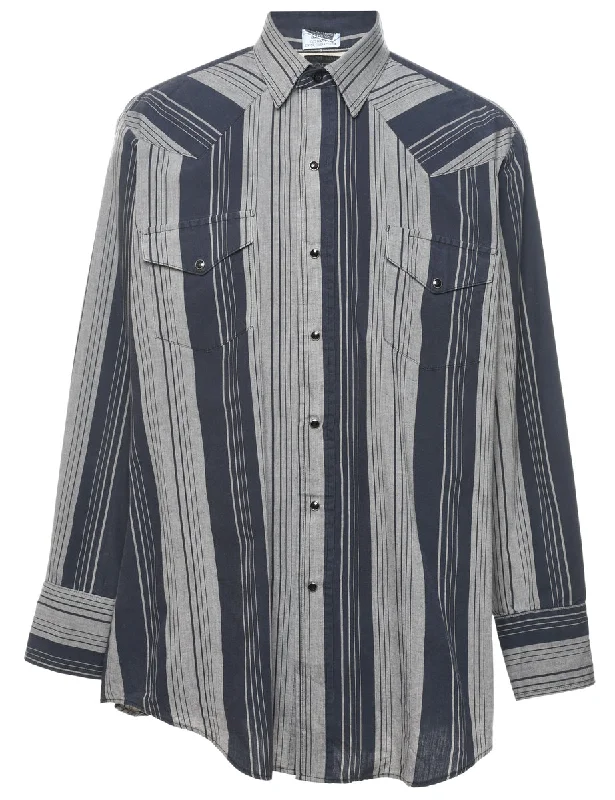 Striped Western Shirt - M