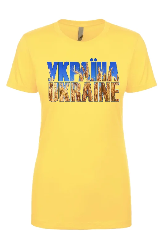 Female fit t-shirt "УКРАЇНА UKRAINE"