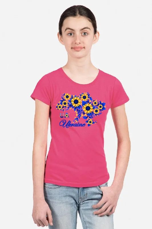 Girl's t-shirt "Sunflower Ukraine"