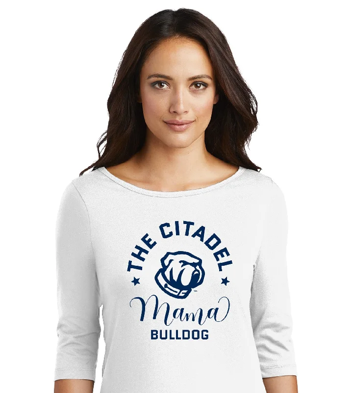 The Citadel, Mama Bulldog Women’s Perfect Weight ® 3/4-Sleeve Tee