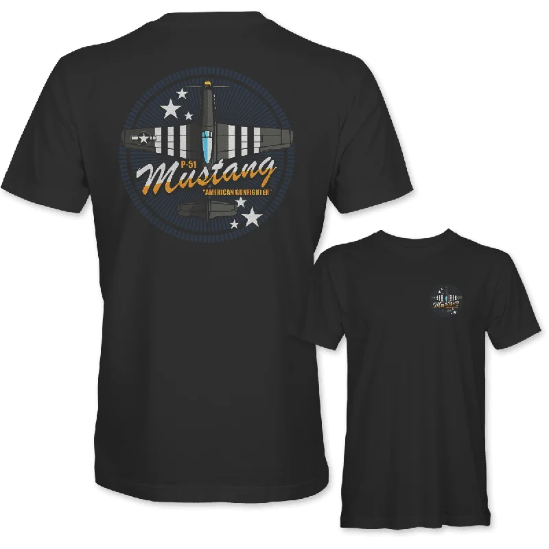 P-51 MUSTANG 'AMERICAN GUNFIGHTER' T-Shirt