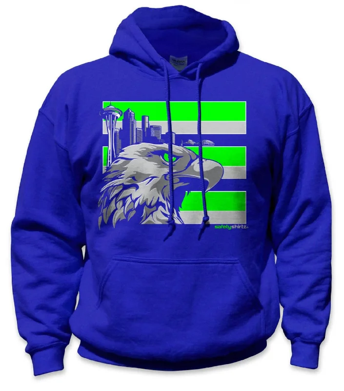 Safetyshirtz Throwback Seattle HV Stripe Hoodie