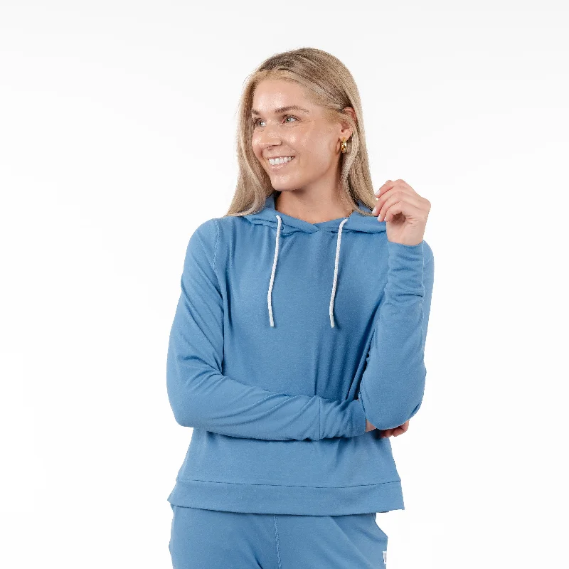 Tempo Performance Hoodie | Heather - Highcountry Blue/Ice Pick Blue