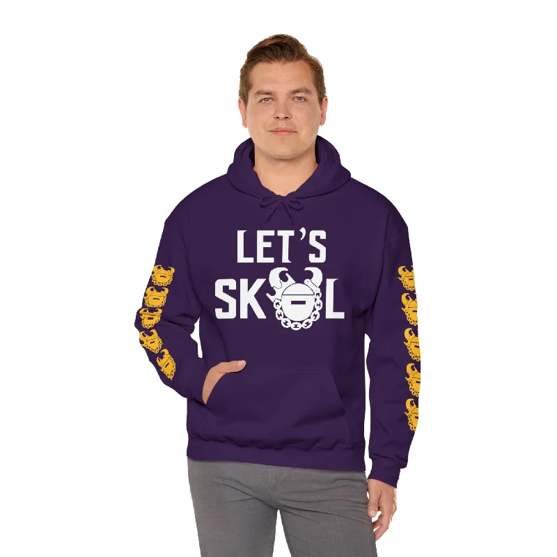 Unisex Heavy Blend™ Hooded Sweatshirt - Let's go! + Game Day Helmet (Sleeves)