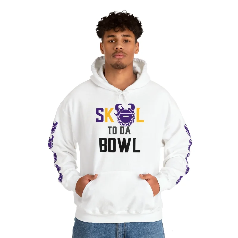 Unisex Heavy Blend™ Hooded Sweatshirt - to da BOWL + Game Day Helmet (Sleeves)