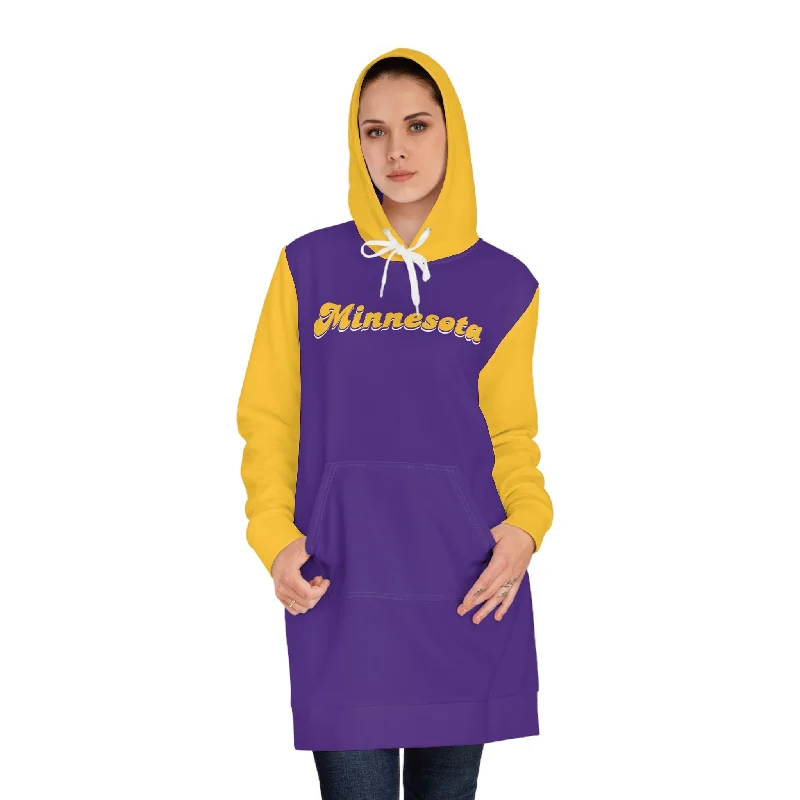 Hoodie Dress - Purple/Gold - Minnesota (Retro)