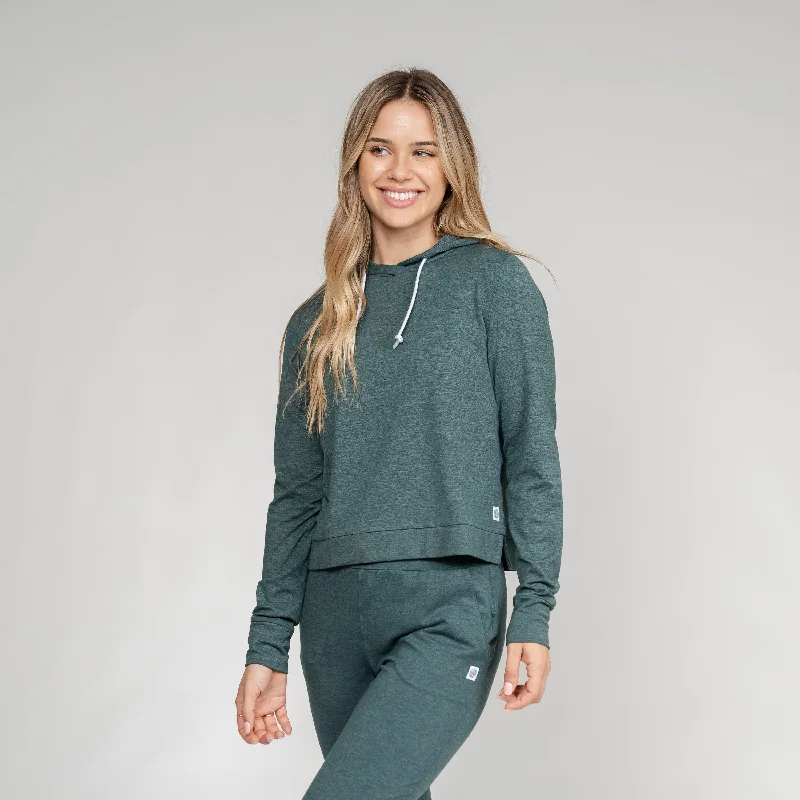 Tempo Performance Hoodie | Heather - Ponderosa Green/Willow Green