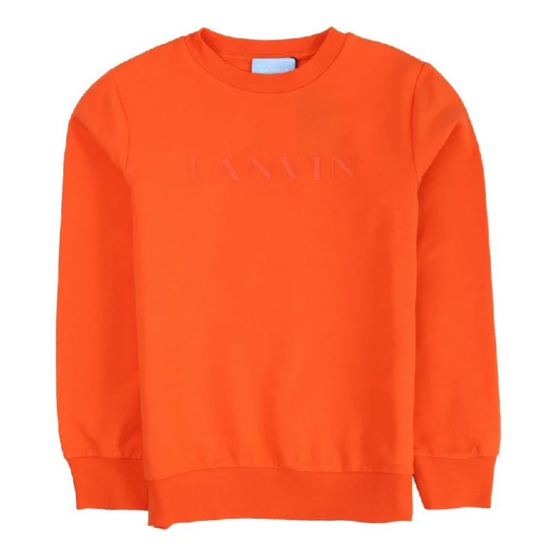 Orange Logo Sweatshirt