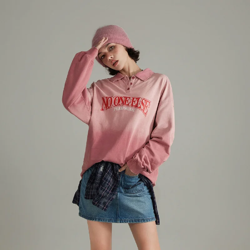 Polo Neck Boxy Sweatshirt