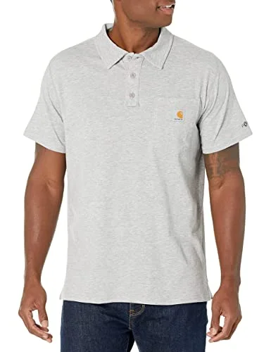 Carhartt 103569 Men's Force Relaxed Fit Midweight Short-Sleeve Pocket Polo