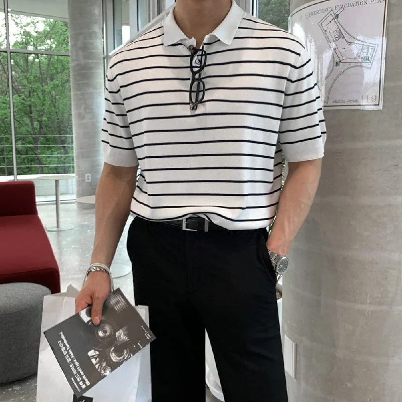 RT No. 9232 STRIPED POLO SHIRT