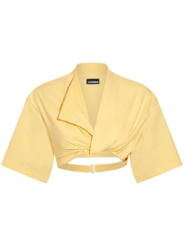 Jacquemus Women's T-Shirts And Polos Yellow