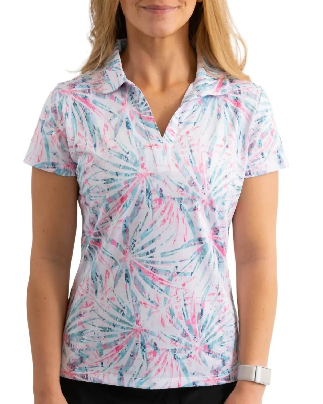 Women's Golf Polo In Fairway Fiesta