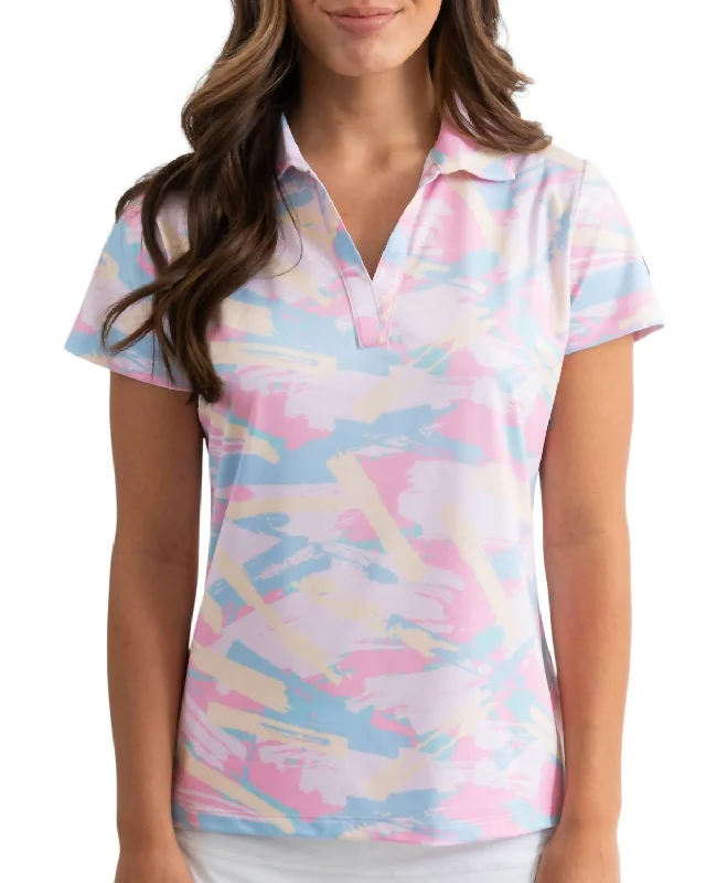 Women's Golf Polo In Spring Track