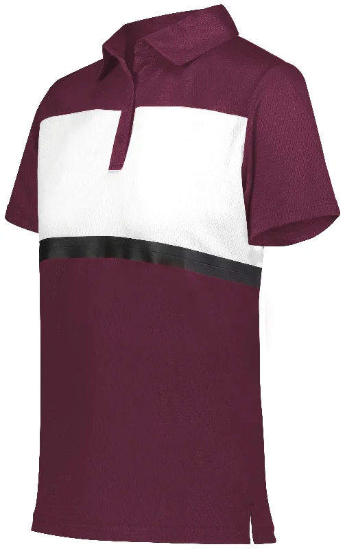 Maroon/ White