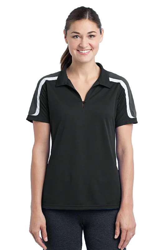 Sport-Tek Women's Tricolor Shoulder Micropique Sport-Wick Polo LST658